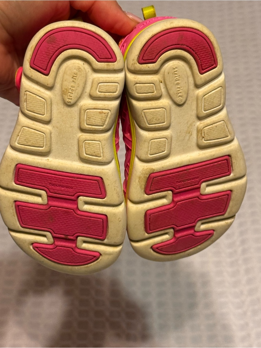 Stride Rite Bright Pink and Lime Kids Water Shoes - Picture 5 of 6